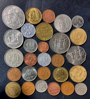 Old JAMAICA Coin Lot 1937 PRESENT 28 Excellent Coins Lot #U29