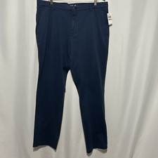 IZOD Saltwater Mens Stretch Chino Straight Fit Pants Sz 38x34 Navy NWT  70