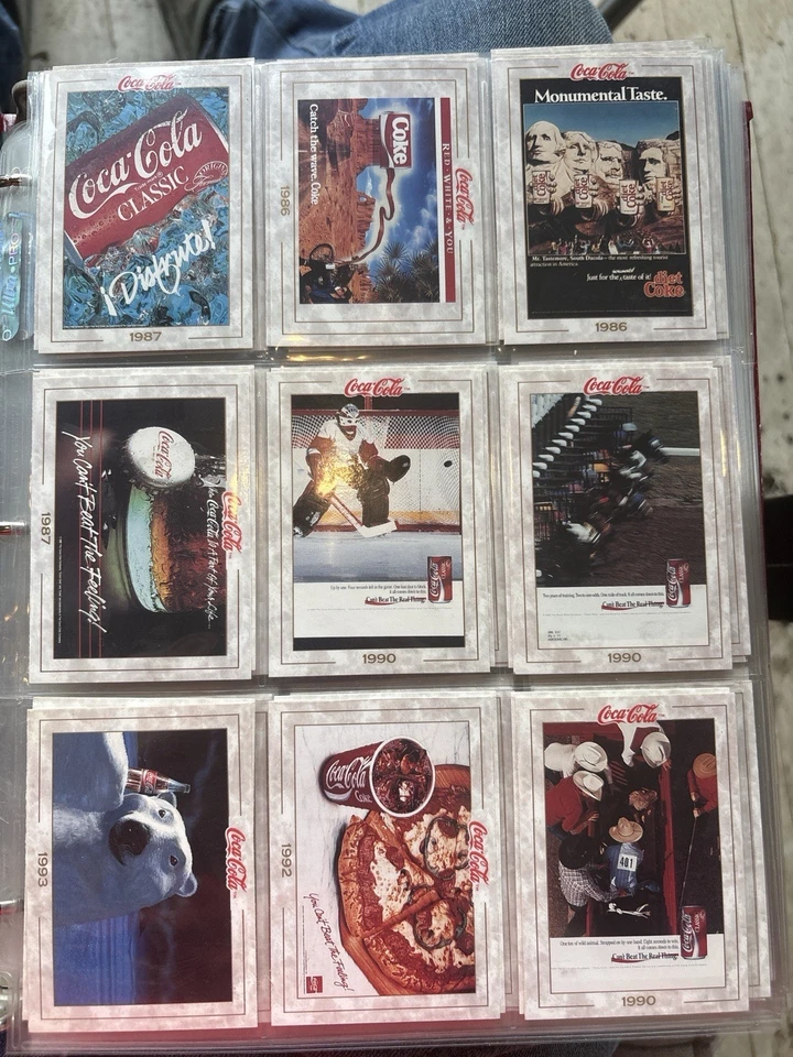 Coca-Cola Card Collection Binder 352 Cards + 8 Patches Super Premium Heritage - Image 3 of 4