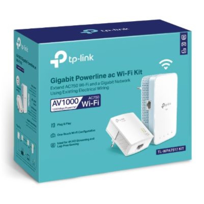 TP-Link TL-WPA7517 KIT: Internet Veloce in Ogni Stanza per Tutta la Famiglia