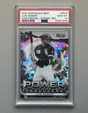 2020 BOWMAN'S BEST POWER PRODUCERS LUIS ROBERT ROOKIE RC ATOMIC REFRCATOR PSA 10