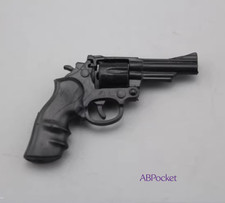 1PC Black Revolver Gun Model Fit for 12" Action Figure Soldier Warrior 1/6