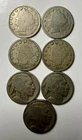 Liberty/Buffalo Nickel 7 Coin Lot, 14S, 15D, & 18 Better Dates, Over $50 Value
