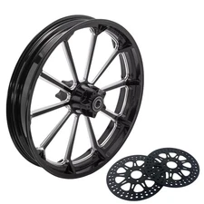 21" Front Wheel Rim Dual Disc Rotors for Harley Touring Street Glide FLHX 09-23