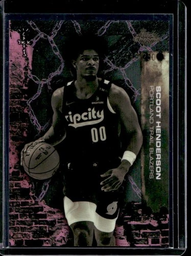 2025-26 Topps Chrome x Cactus Jack Scoot Henderson Pink Refractor #/250