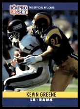 Kevin Greene 1990 Pro Set #167 Rams NFL READ FREE SHIPPING AutographDen