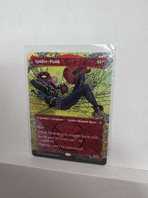 MTG Marvel's Spider-Man Spider-Punk Rare Borderless Full Art Card 