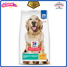 Hill's Science Diet Adult Perfect Weight Dry Dog Food Chicken Brown Rice 25lb