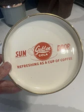 Sun Drop Golden Cola Vintage advertising ashtray Soda Pop