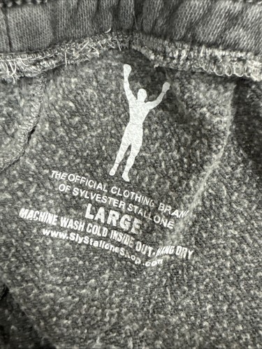 RARE! Gray Sylvester Stallone ROCKY Men’s Active Elastic Waist SWEATPANTS - Picture 8 of 14