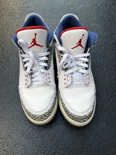 Talla 12 - Jordan 3 Retro OG Mid True Blue Sin Caja - Imagen 7 de 10