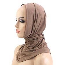 Pre-Tied Turban Hijab Muslim Headscarf Bonnet Headwrap Scarves Shawl for Women