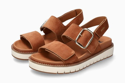 New Women's MEPHISTO Hazelnut Belona Suede Sandals Size US 10/EU 40