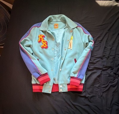 KidSuper Studios Neighborhood Champions Varsity Jacket Teal