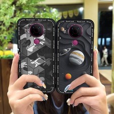 MYDING-Phone Case for Nokia 5.4, TPU Dirt-resistant Waterproof Full wrap Cute