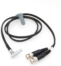 Uonecn Sound Devices XL-LB2 Timecode Input Right Angle 5 Pin to BNC, Black 