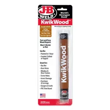 JB Weld 8258 KwikWood Wood Repair Epoxy Putty Stick - 2 oz