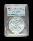 2016 One Ounce American Silver Eagle * PCGS MS70 * 30th ANNIVERSARY First Strike
