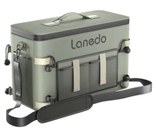 Deep Freeze Cooler Soft Sided Bag 34 Can Collapsible Insulated Ice Chest Large