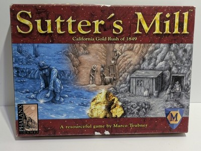Sutter's Mill California Gold Rush Board Game Mayfair Phalanx Games Complete