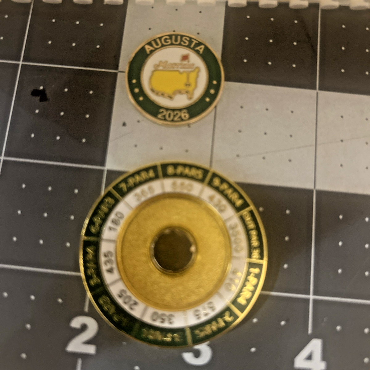 2026 Augusta National Masters Scorecard Golf Ball Marker | eBay