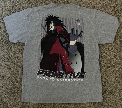Y2K 2007 NARUTO SHIPPUDEN PRIMITIVE APPAREL SASUKE CURSE MARK Men T Shirt XL