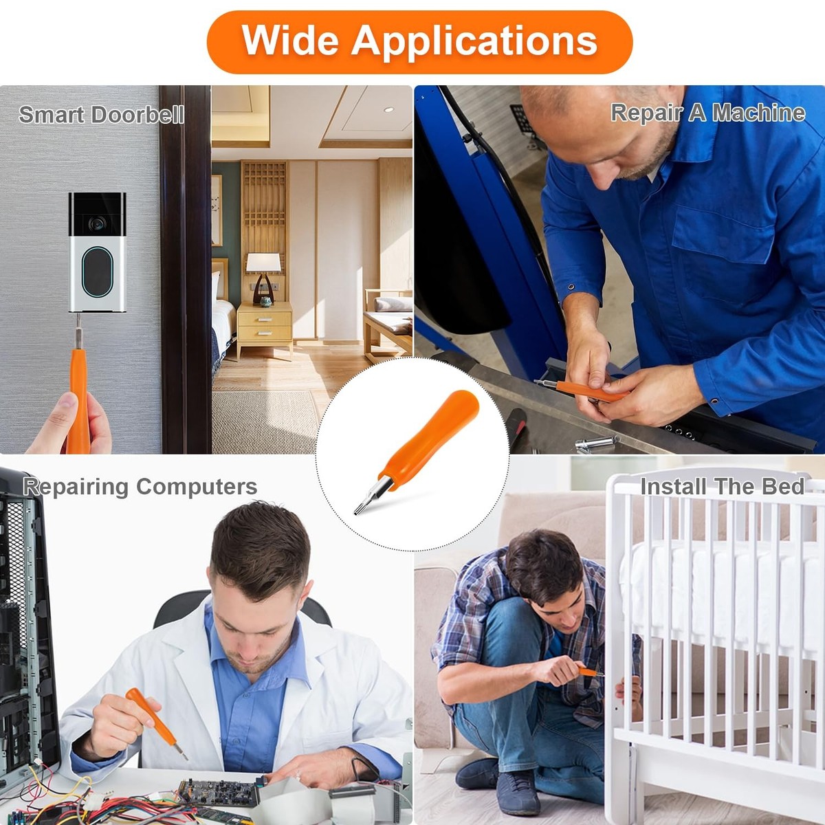 Doorbell Screwdriver Replacement with WiFi Password Reset and