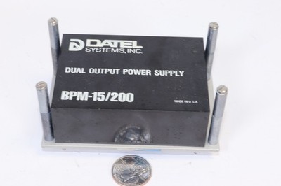 DATEL SYSTEMS INC - MODEL BPM 15/200 DUAL OUTPUT ±15 V DC DC POWER SUPPLY MODULE