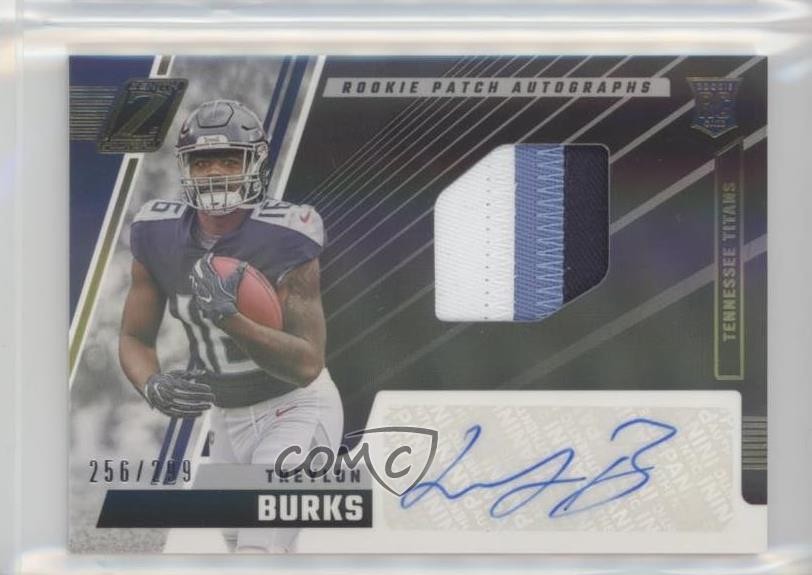 2022 Panini Zenith /299 Treylon Burks #212 RPA Rookie Patch Auto RC 1n4k