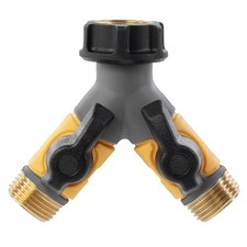 Garden Hose Y with Shut-offs