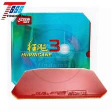 DHS Hurricane 3 NEO Series Table Tennis Rubber 2.15mm/40 ,Attack/Loop, Red