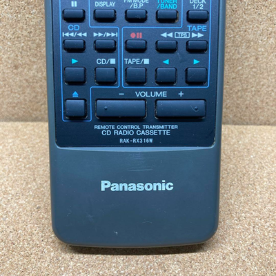 PANASONIC RX-DT707 純正リモコン（RAK-RX316W） Panasonic RAK-RX316W Remote Control for RX-DT707 CD Radio Cassette