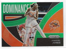 2022 Prizm WNBA Dominance Green Prizm #6 Jonquel Jones Connecticut Sun