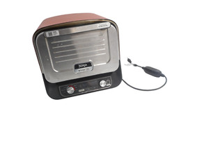 Ninja 8-in-1 Programmable Metal Woodfire Pizza Oven with Timer, Red (Used) READ