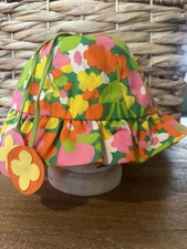 Vintage Infant Baby Bucket Hat 60s/70s
