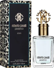 PARADISO AZZURO ROBERTO CAVALLI-WOMEN-EDP-SPRAY-3.3 OZ-100 ML-AUTHENTIC-FRANCE
