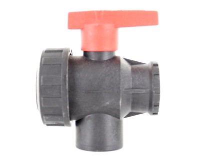 Drei 3 Anschlüsse Mittelstellungsventil 3/4'' Innengewinde Kunststoff Powerflush Maschine   