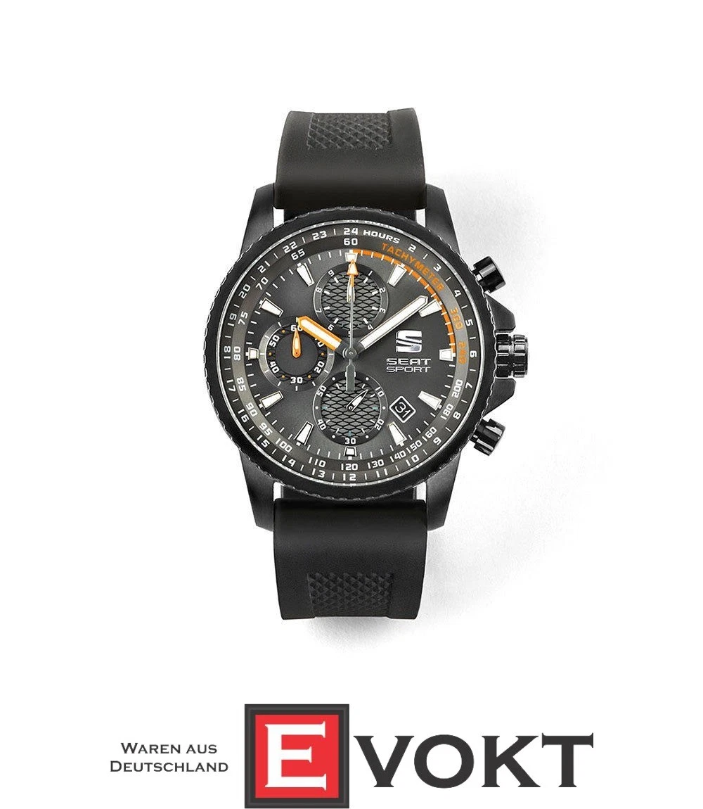 Seat Chronograph Wristwatch Motorsport 6H1050830A GAF Gray Orange