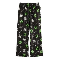 Minecraft Lounge Pants Pajama Pants Boys' Small 4-5 Black MSP 26