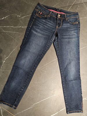 U.S. POLO assn. JEANS HOSE GR.3/4 ca. W28 DUNKEL BLAU 3/4-HOSE REIßVERSCHLUSS