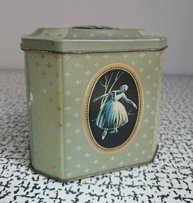 50er 60er Vintage Retro Kitsch Edward Sharp & Sons Toffee Sweet Tin Ballerina MCM