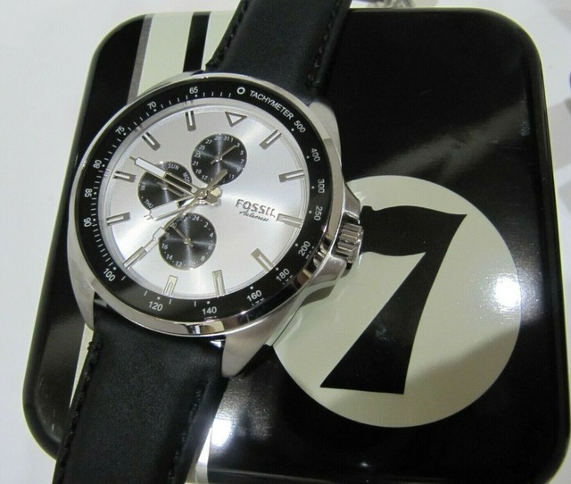 Autocross Multifunction Black Leather 