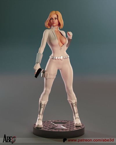 White Widow Statue 3D Print Unpainted/Unassembled - Picture 3 of 21