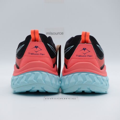 Size 9 Women's ASICS Trabuco Max Trail Running Shoes 1012A901-003 Black/Coral - Picture 6 of 8