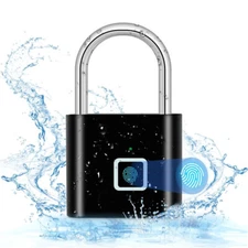 Fingerprint Padlock Waterproof Smart Keyless Biometric Thumbprint Lock Locker US