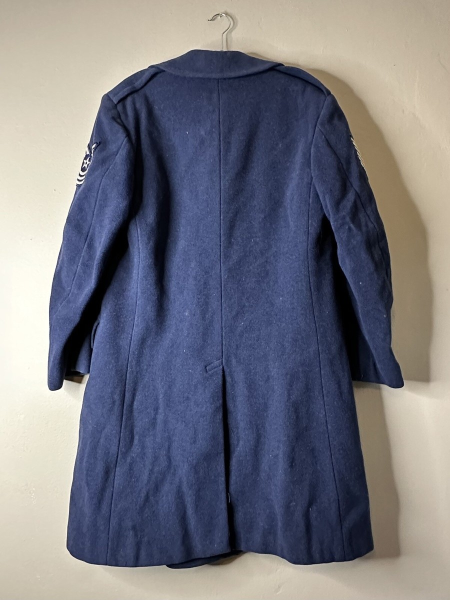 Vintage 1950s US Air Force Blue Wool Uniform Overcoat Coat Vintage 1950s US Air Force Blue Wool Uniform Overcoat Coat