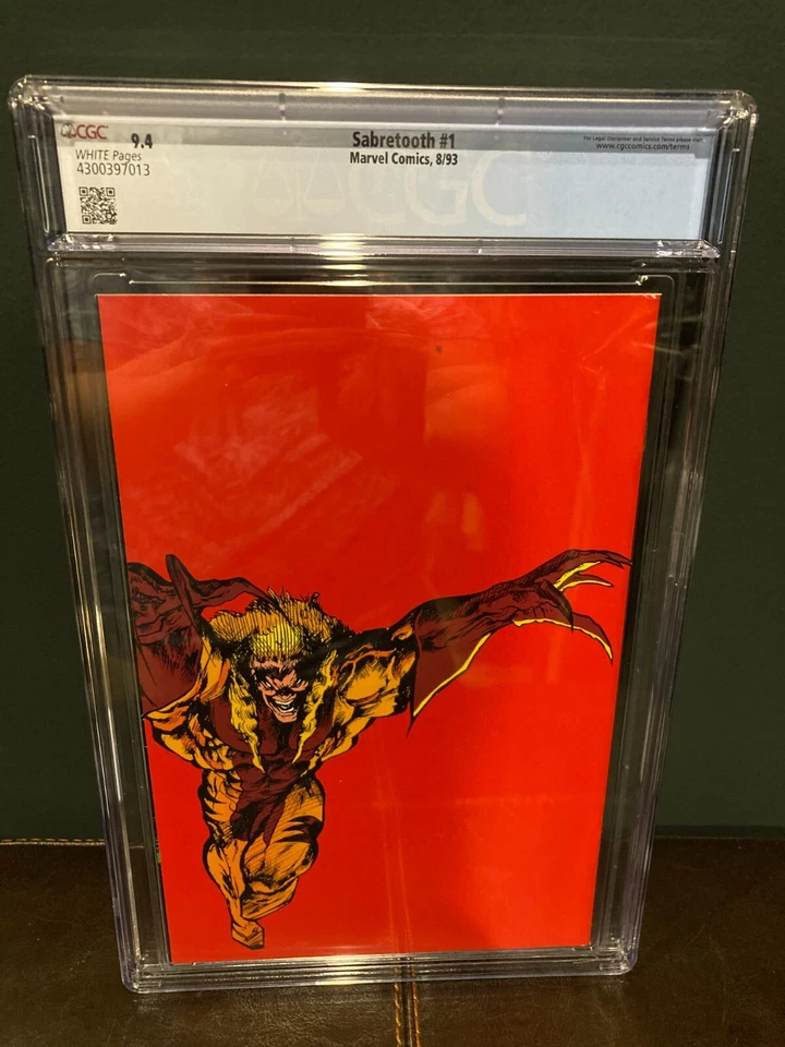 SABRETOOTH #1 --- DIE-CUT COVER! TEXEIRA! CGC 9.4 WP Direct Edition - Image 2 of 2