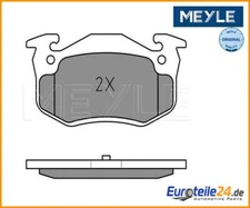 Brake pad set, disc brake Meyle 0252097311 for Renault