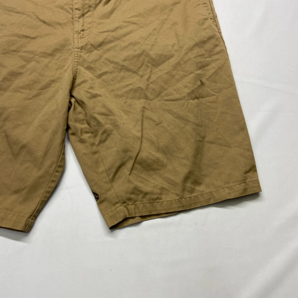 Volcom Embrace Change Chino Shorts Men's 40 Brown Cotton Slash Pockets Zip Fly - Image 2 of 4
