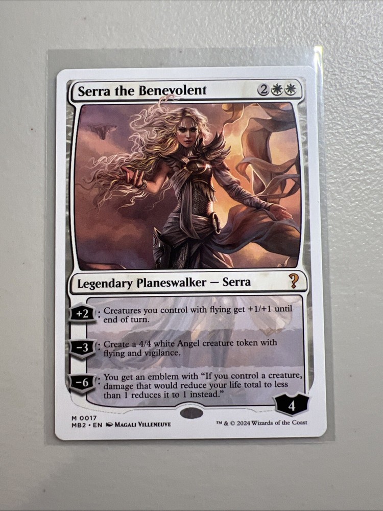 Serra the Benevolent - White Border - PACK FRESH - Mystery Booster 2 - MTG